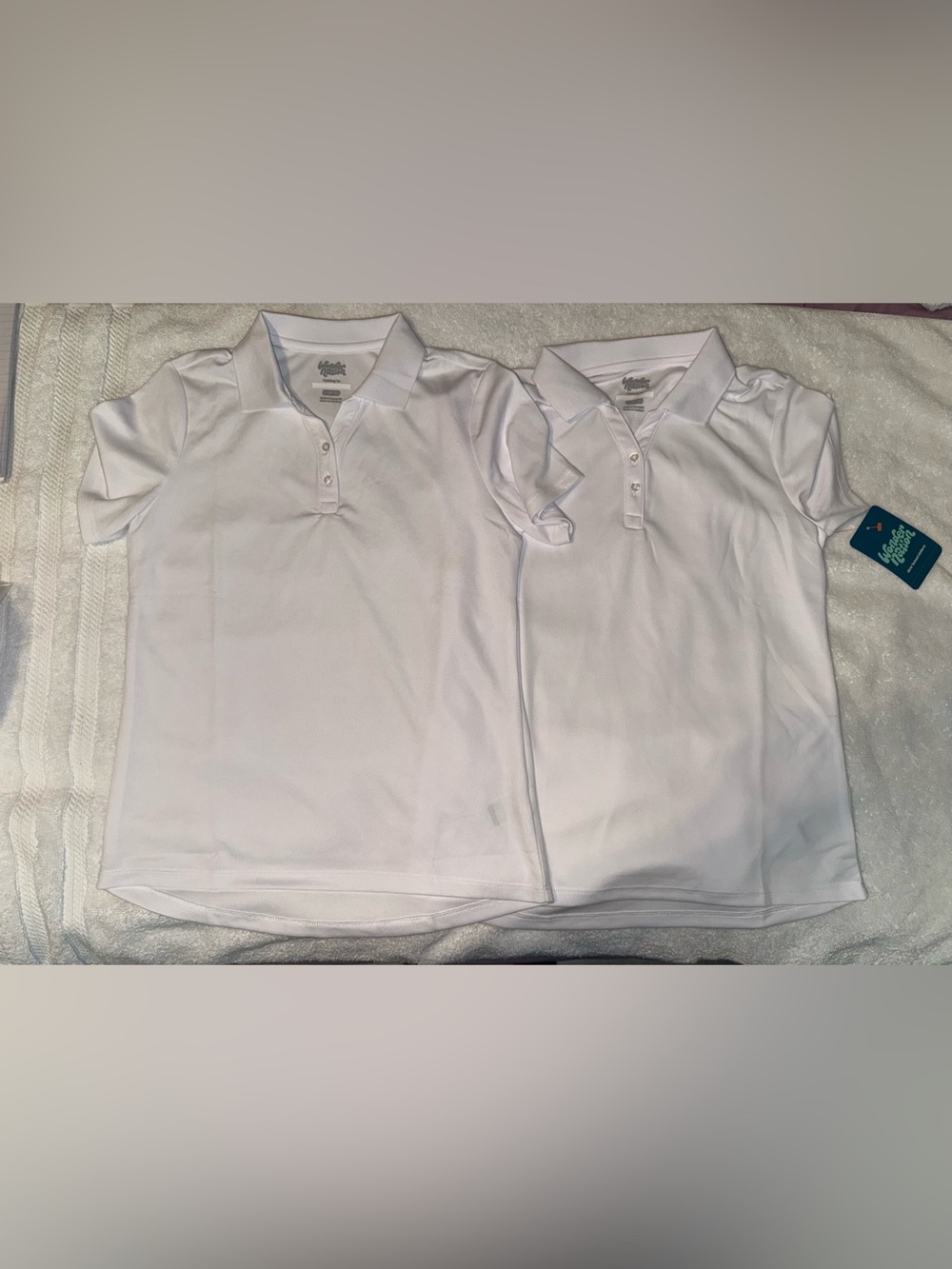 Girls performance polo shirts